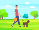 پیش‌نمایش فایل boy-walking-with-dog-in-park-10709827 از پک فعالیت افراد