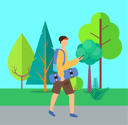 پیش‌نمایش فایل skater-going-with-phone-and-skateboard-in-park-10709819 از پک فعالیت افراد