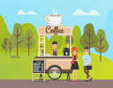 پیش‌نمایش فایل man-selling-coffee-at-coffee-stall-10709409 از پک فعالیت افراد