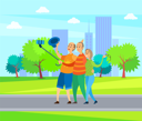 پیش‌نمایش فایل elderly-friends-taking-photo-in-park-10708915 از پک فعالیت پارک