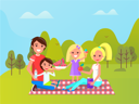 پیش‌نمایش فایل family-enjoying-picnic-in-vacation-10708940 از پک فعالیت پارک