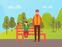 پیش‌نمایش فایل man-and-daughter-in-park-10708934 از پک فعالیت پارک