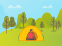 پیش‌نمایش فایل man-relaxing-in-tent-on-nature-10708935 از پک فعالیت پارک