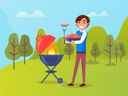 پیش‌نمایش فایل person-cooking-sausages-on-grill-10708941 از پک فعالیت پارک