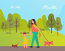 پیش‌نمایش فایل woman-and-boy-walking-with-pet-10708945 از پک فعالیت پارک
