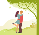 پیش‌نمایش فایل young-people-hug-in-spring-park-10708905 از پک فعالیت پارک