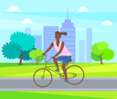 پیش‌نمایش فایل afro-american-woman-riding-bike-10709012 از پک فعالیت پارک