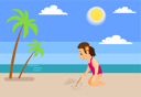 پیش‌نمایش فایل girl-at-beach-drawing-on-sand-near-sea-10709044 از پک فعالیت پارک