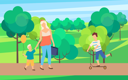 پیش‌نمایش فایل mom-and-son-walking-together-in-green-park-trees-10709015 از پک فعالیت پارک