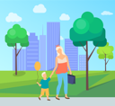 پیش‌نمایش فایل mother-and-son-walking-in-park-10709026 از پک فعالیت پارک