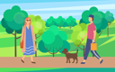 پیش‌نمایش فایل people-walking-in-park-10709014 از پک فعالیت پارک