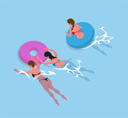 پیش‌نمایش فایل woman-with-inflatable-ring-10709032 از پک فعالیت پارک