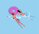 پیش‌نمایش فایل woman-with-inflatable-ring-10709035 از پک فعالیت پارک