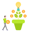 پیش‌نمایش فایل employee-is-growing-money-plant-10992892 از پک فعالیت افراد