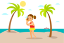 پیش‌نمایش فایل girl-collects-seashell-from-beach-10992703 از پک فعالیت افراد