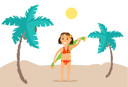 پیش‌نمایش فایل girl-is-playing-at-beach-10992698 از پک فعالیت افراد