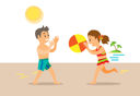 پیش‌نمایش فایل kids-are-playing-ball-at-beach-10992700 از پک فعالیت افراد