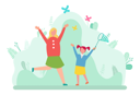 پیش‌نمایش فایل mother-and-daughter-are-catching-butterflies-in-garden-10992705 از پک فعالیت افراد