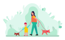 پیش‌نمایش فایل mother-takes-her-child-on-walk-with-pet-dog-10992704 از پک فعالیت افراد