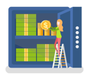 پیش‌نمایش فایل employee-is-arranging-coins-stack-10992688 از پک فعالیت افراد