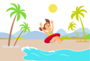پیش‌نمایش فایل girl-enjoys-her-swimming-in-ocean-10992673 از پک فعالیت افراد