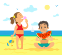 پیش‌نمایش فایل kids-are-enjoying-at-beach-10992686 از پک فعالیت افراد