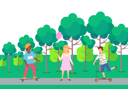 پیش‌نمایش فایل kids-are-enjoying-in-park-10992638 از پک فعالیت افراد