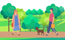 پیش‌نمایش فایل boy-crosses-fashionable-woman-in-garden-10992617 از پک فعالیت افراد
