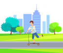 پیش‌نمایش فایل boy-is-riding-his-scooter-10992621 از پک فعالیت افراد