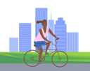 پیش‌نمایش فایل girl-is-riding-bicycle-in-garden-10992616 از پک فعالیت افراد