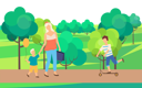 پیش‌نمایش فایل mother-takes-his-son-to-garden-10992618 از پک فعالیت افراد