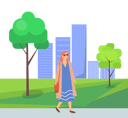 پیش‌نمایش فایل stylish-woman-goes-for-walk-in-garden-10992613 از پک فعالیت افراد
