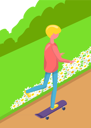 پیش‌نمایش فایل girl-is-enjoying-skating-in-park-10992552 از پک فعالیت افراد
