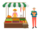 پیش‌نمایش فایل boy-is-purchasing-vegetables-from-vegetable-stall-10992537 از پک فعالیت افراد