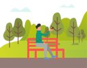 پیش‌نمایش فایل boy-is-watching-bird-in-garden-10988729 از پک فعالیت افراد