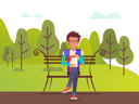 پیش‌نمایش فایل man-is-chatting-online-in-garden-10988752 از پک فعالیت افراد