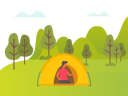 پیش‌نمایش فایل man-is-setting-up-tent-in-forest-10988741 از پک فعالیت افراد