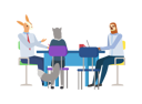 پیش‌نمایش فایل employees-are-discussing-at-the-desk-10988685 از پک فعالیت افراد
