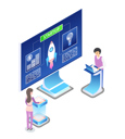 پیش‌نمایش فایل employees-are-doing-successful-launch-10988683 از پک فعالیت افراد