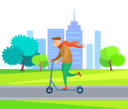 پیش‌نمایش فایل old-man-is-riding-on-scooter-10988689 از پک فعالیت افراد