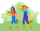 پیش‌نمایش فایل couple-is-collecting-fruits-from-garden-10988646 از پک فعالیت افراد