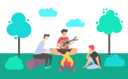 پیش‌نمایش فایل friends-are-enjoying-their-time-in-garden-10988660 از پک فعالیت افراد