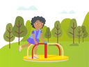 پیش‌نمایش فایل girl-is-playing-in-garden-10988664 از پک فعالیت افراد