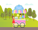 پیش‌نمایش فایل girl-is-standing-besides-candy-stall-10988663 از پک فعالیت افراد