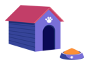 پیش‌نمایش فایل doghouse-with-paw-print-and-bowl-with-canine-food-13231338 از پک صاحبان حیوانات خانگی