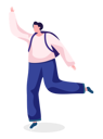 پیش‌نمایش فایل man-standing-on-one-leg-and-greeting-pet-13231330 از پک صاحبان حیوانات خانگی