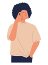 پیش‌نمایش فایل boy-in-thinking-pose-5632618 از پک افراد در حال فکر کردن