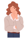 پیش‌نمایش فایل female-thinking-about-something-5632611 از پک افراد در حال فکر کردن