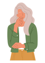 پیش‌نمایش فایل old-woman-thinking-5632612 از پک افراد در حال فکر کردن