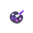 پیش‌نمایش فایل color-palette-with-brush-8547534 از پک طراحی گرافیک